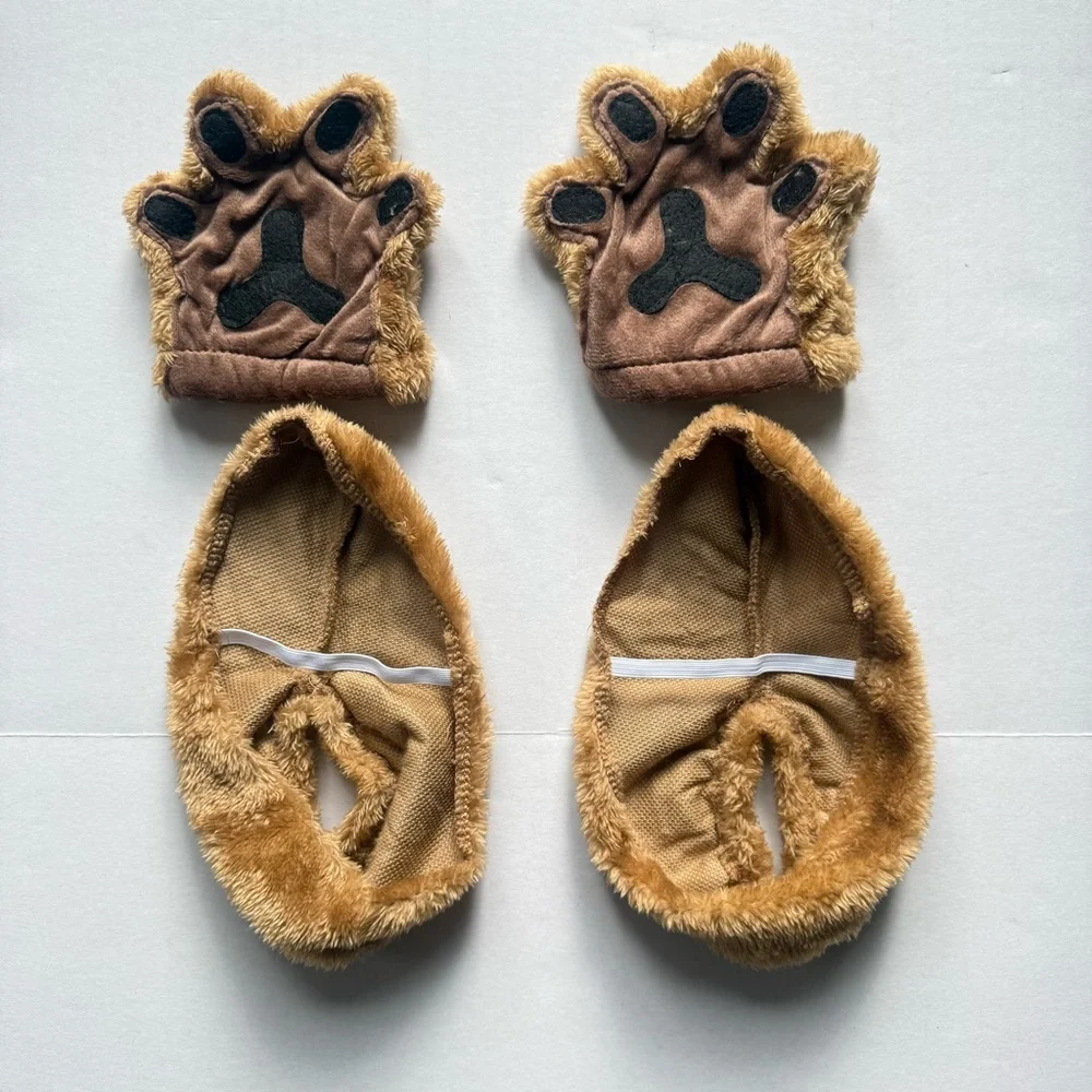 Cowardly Lion Wizard of Oz Boy Halloween Costume Realistic Mane Small 6-7 - Picture 14 of 16